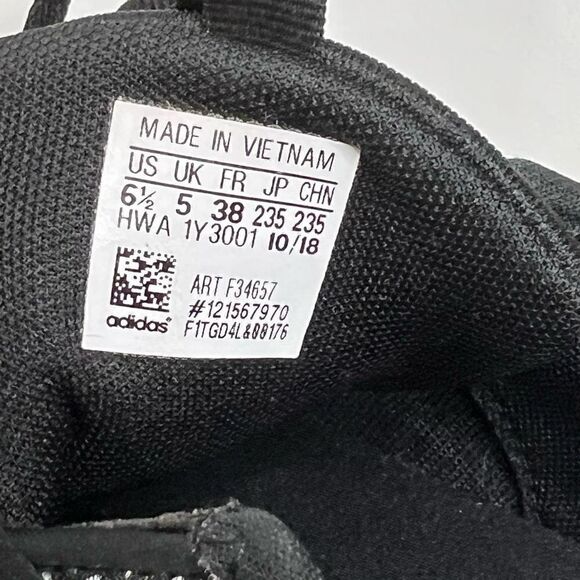 Adidas Questar X BYD black and gray mesh running shoes size 6.5 - Picture 5 of 15